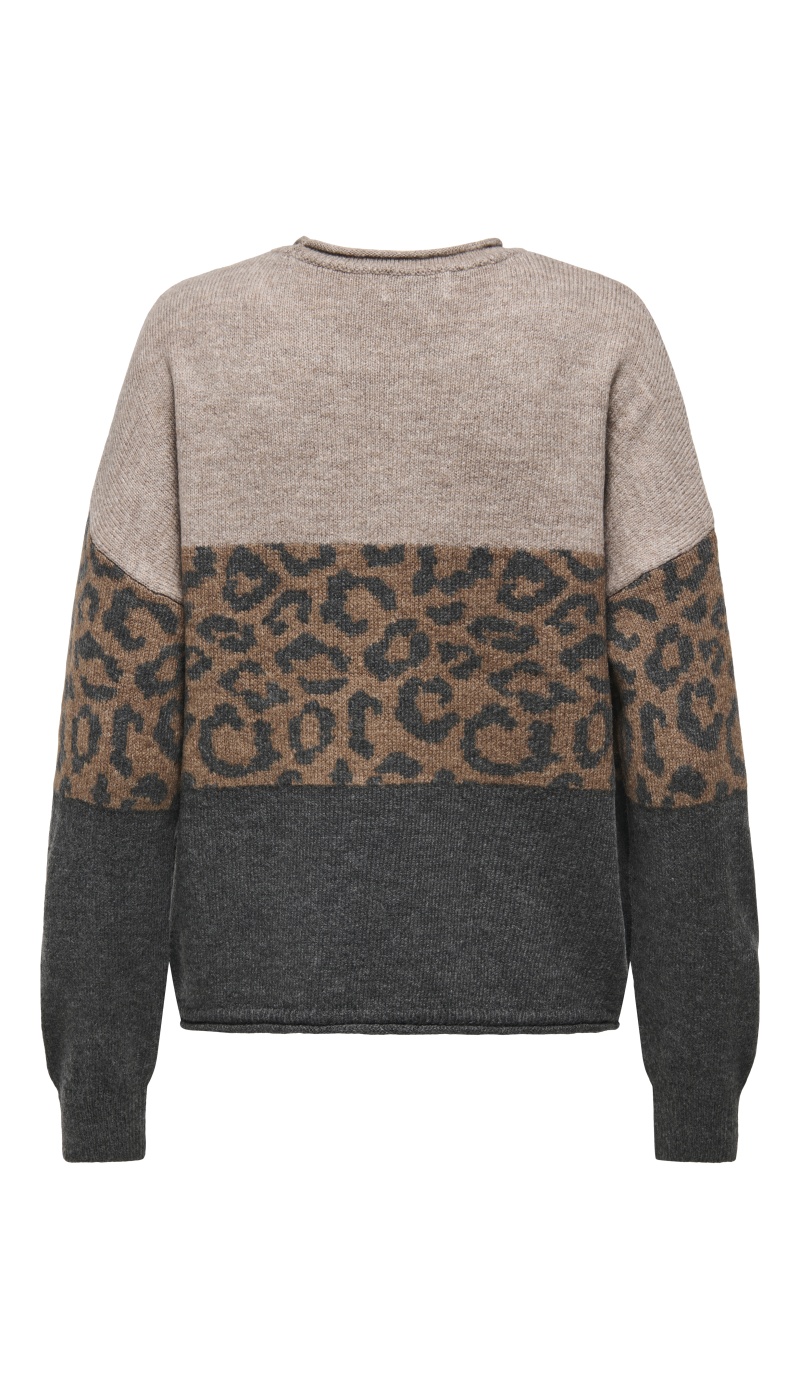 Pull Léopard Humus ONLJADE ONLY - 7 | TOPOS